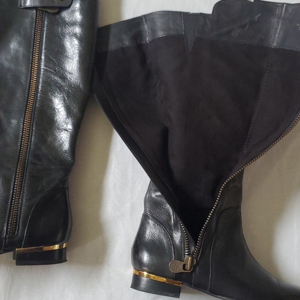 Isola black leather boots - Picture 7 of 10